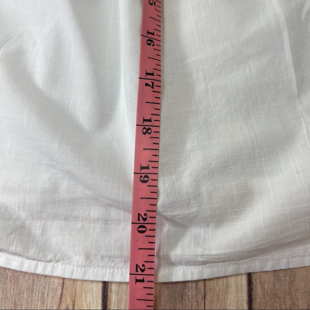 GAP White Short Sleeve loose over shoulders Top - Picture 3 of 5